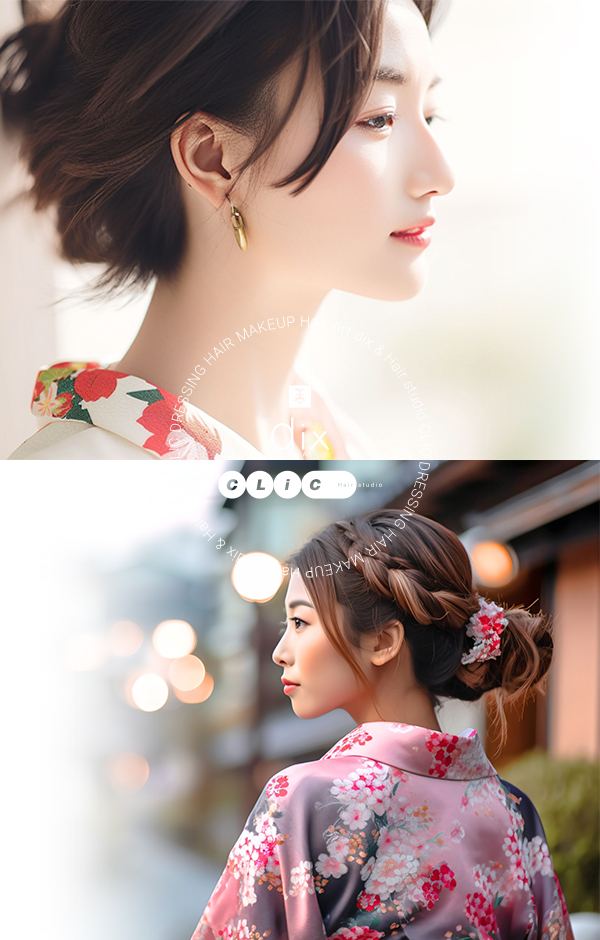 「早くて、丁寧、崩れない」華やかな着付け&ヘアで大切な日を♪なりたいスタイルイメージをご相談下さい!!理想に合わせてご提案!訪問着/留袖/浴衣/振袖などヘアセットと合わせて。成人式・卒業式・入学式・七五三や結婚式などの大切な日に♪